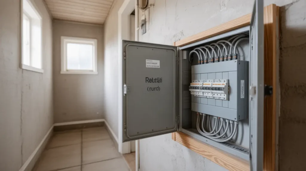 nyinstallation av jordfelsbrytare i radhus i tureberg sollentuna