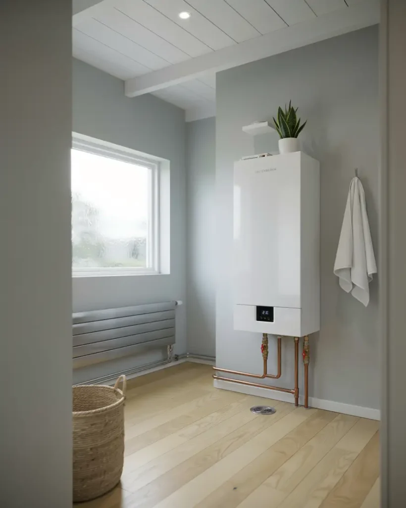 nyinstallation av vattenburen elpanna i villa i tureberg sollentuna